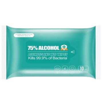 Industrial cleaning wipes with alcohol