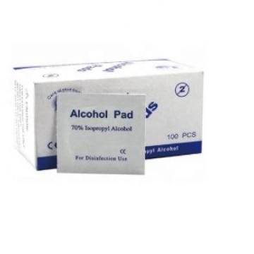 Waketm Pre Injection FDA Bd Wholesale Disinfectant Price Antibacterial Wipes 70 Isopropyl Disposable Swab Prep Alcohol Pad