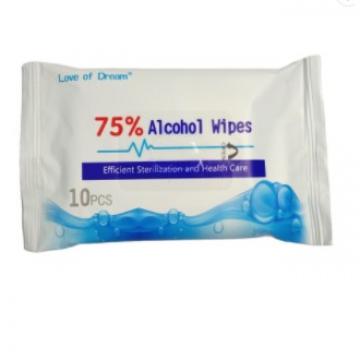 Customized High Quality Quick Kill Germs Sanitizing 75% Alcohol Antibacterial Cleaning Wipes