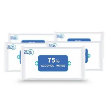 Low price 75% Alcohol Medical Antibacterial Surface Disinfection Wet Wipes
