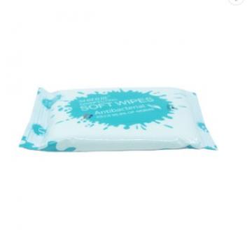 Custom Brand Non-Woven Tissue Alcohol Wet Wipes by Foil Bag Packaging