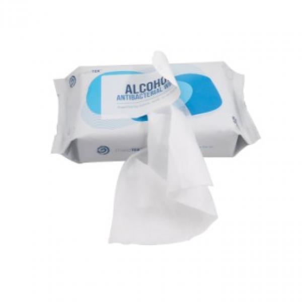 Large stock hand wet wipe surface cleaning