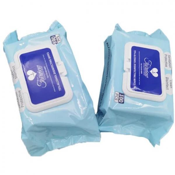 Disinfectant Alcohol Wipes Cleaning for Adult with 75% Isopropyl FDA EPA CE Certificates 100PCS Per Canister