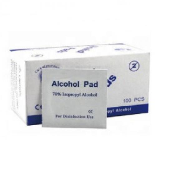Roll Over Image to Zoom In100 PCS Slices Alcohol Gauze Pads Individually Wrapped Swap Pad Wet Wipe, Alcohol Prep Pads, 75% Alcohol Cotton Slices, 6 X 6cm/2.36in